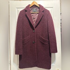 MARC NEW YORK Boucle Singe Breasted Button
Front Coat